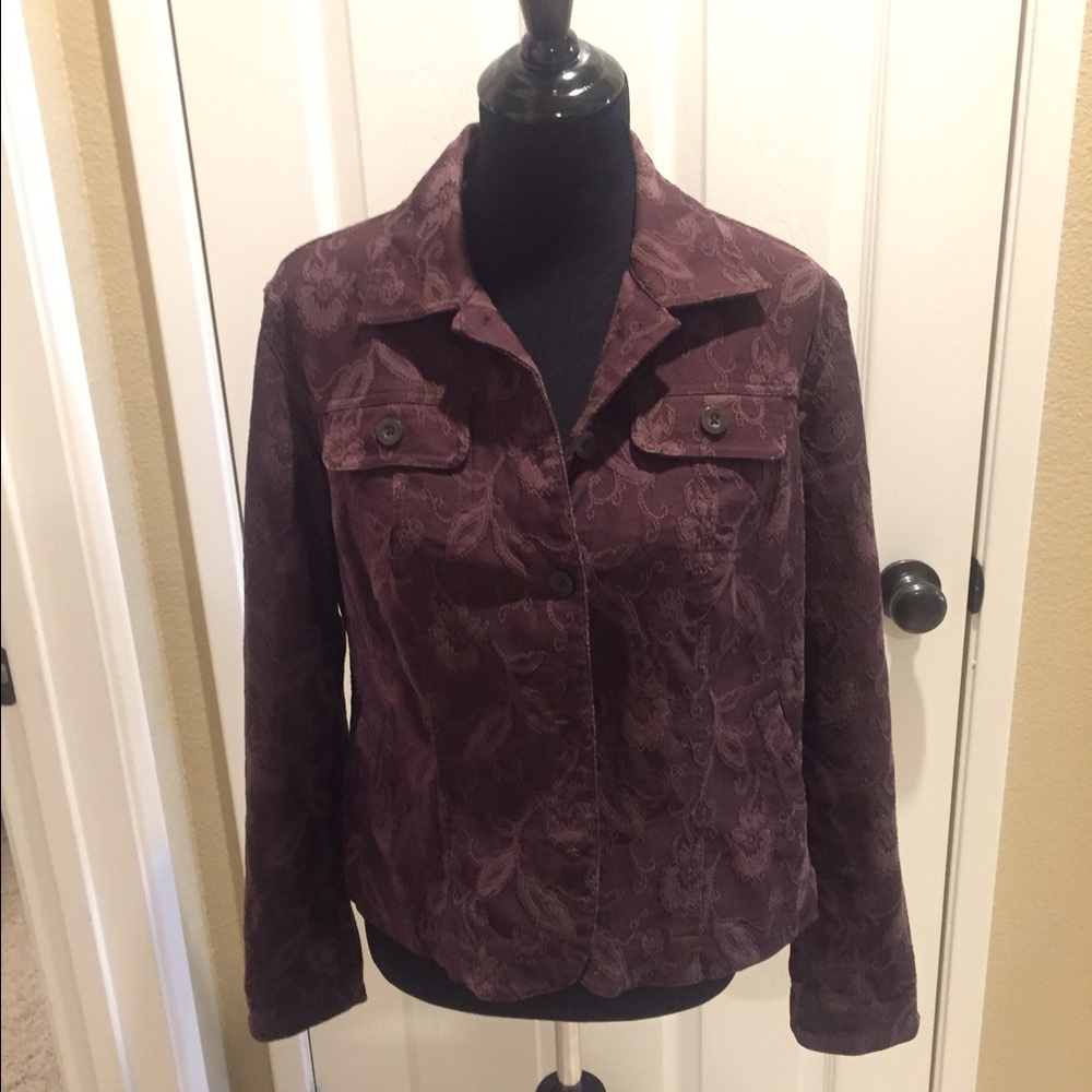 Chocolate brown Crofford & Barrow 4 button jacket